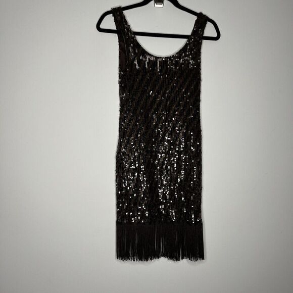 AKIRA Black Sequin Mini Dress - Picture 14 of 14